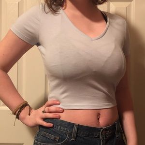 Baby-Blue Crop Top